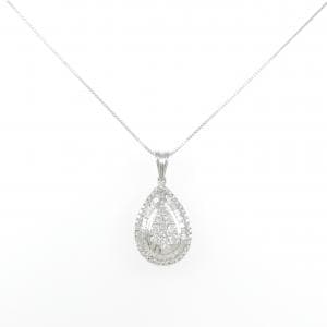 K18WG ダイヤモンド ネックレス 1.70CT
