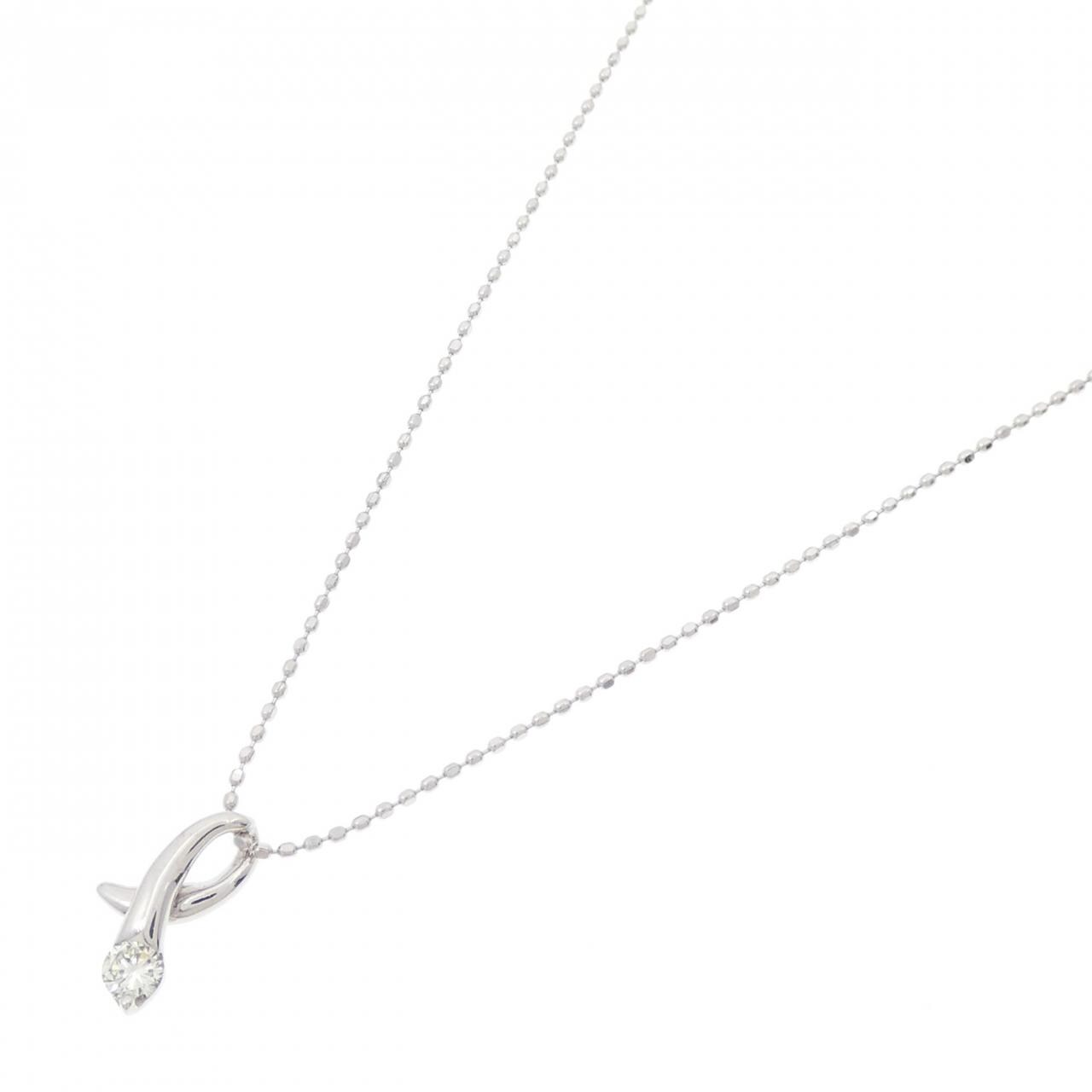 K18WG ダイヤモンド ネックレス 0.09CT
