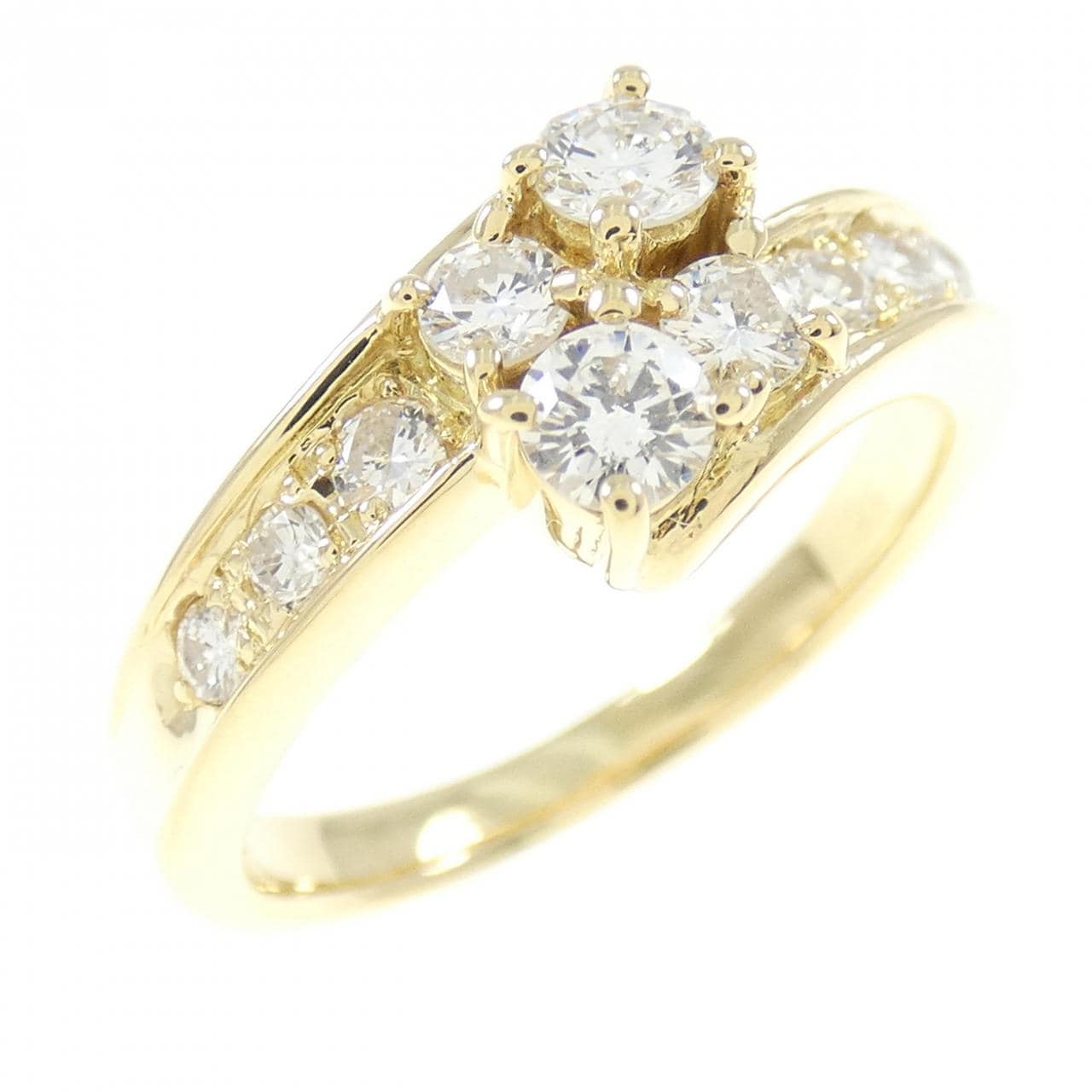 K18YG ダイヤモンド リング 0.56CT