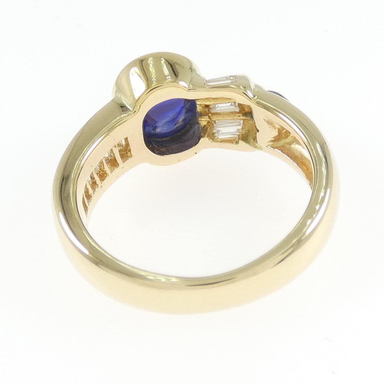 K18YG サファイヤ リング 2.77CT