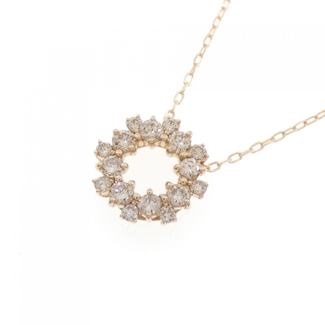K18PG ダイヤモンド ネックレス 0.60CT