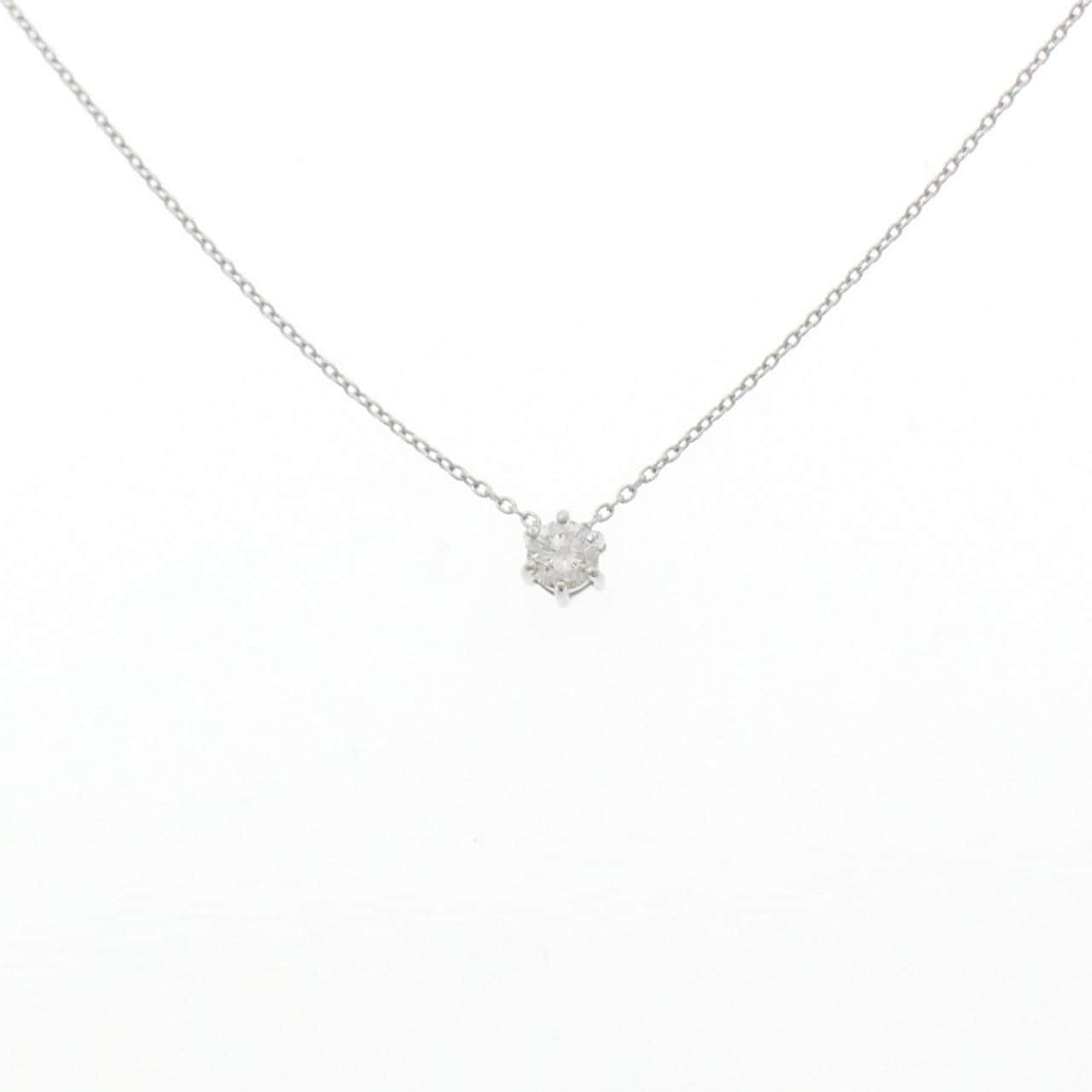 PT900/PT850 Solitaire Diamond Necklace 0.21CT