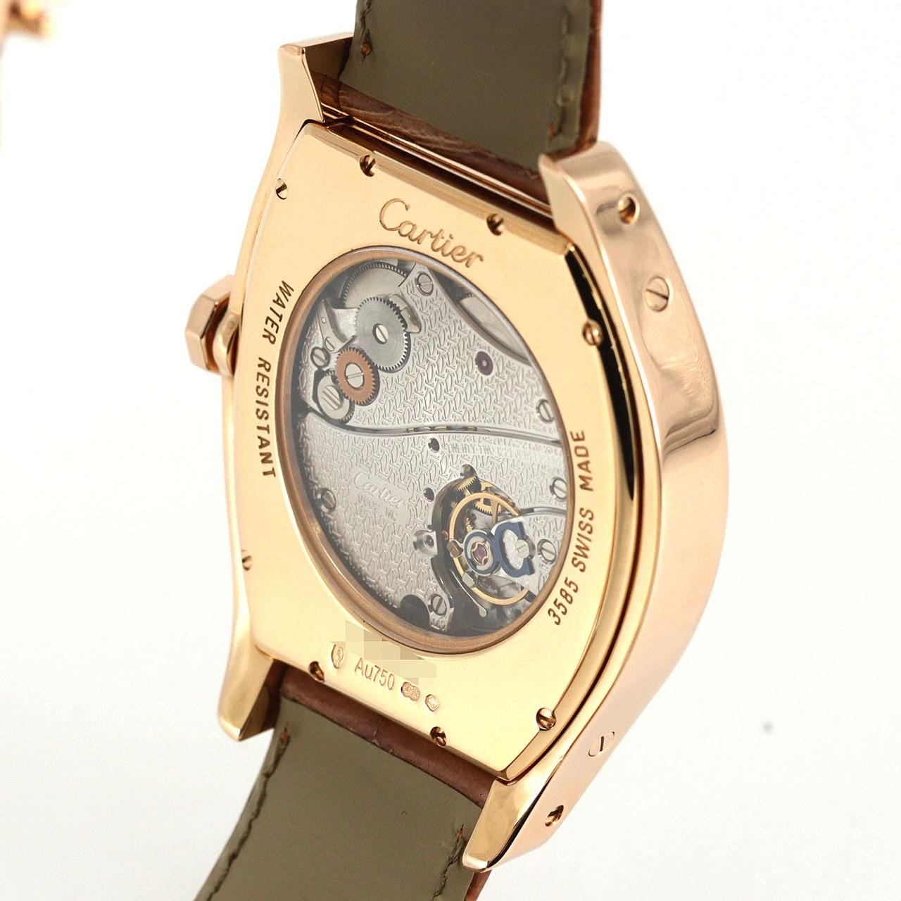 カルティエ トーチュ ラージデイト スモールセコンドXL PG W1556234 PG･RG 手巻