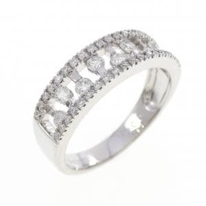K18WG ダイヤモンド リング 0.46CT