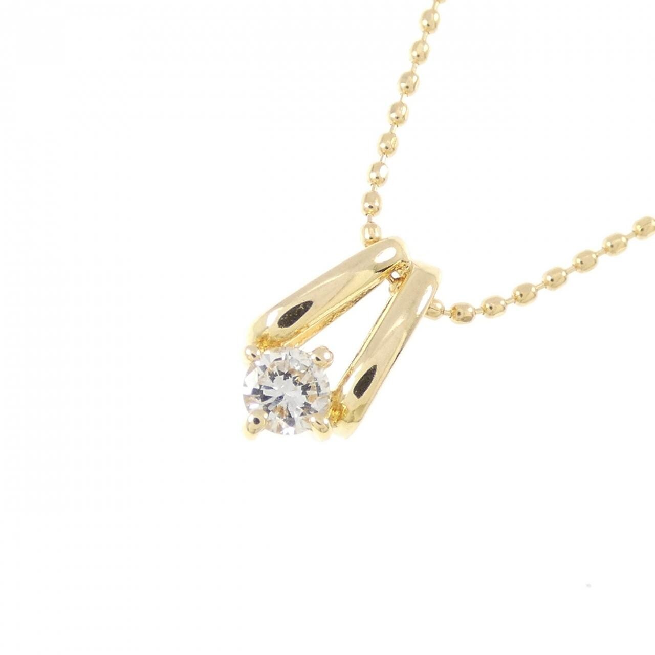 K18YG ダイヤモンド ネックレス 0.10CT
