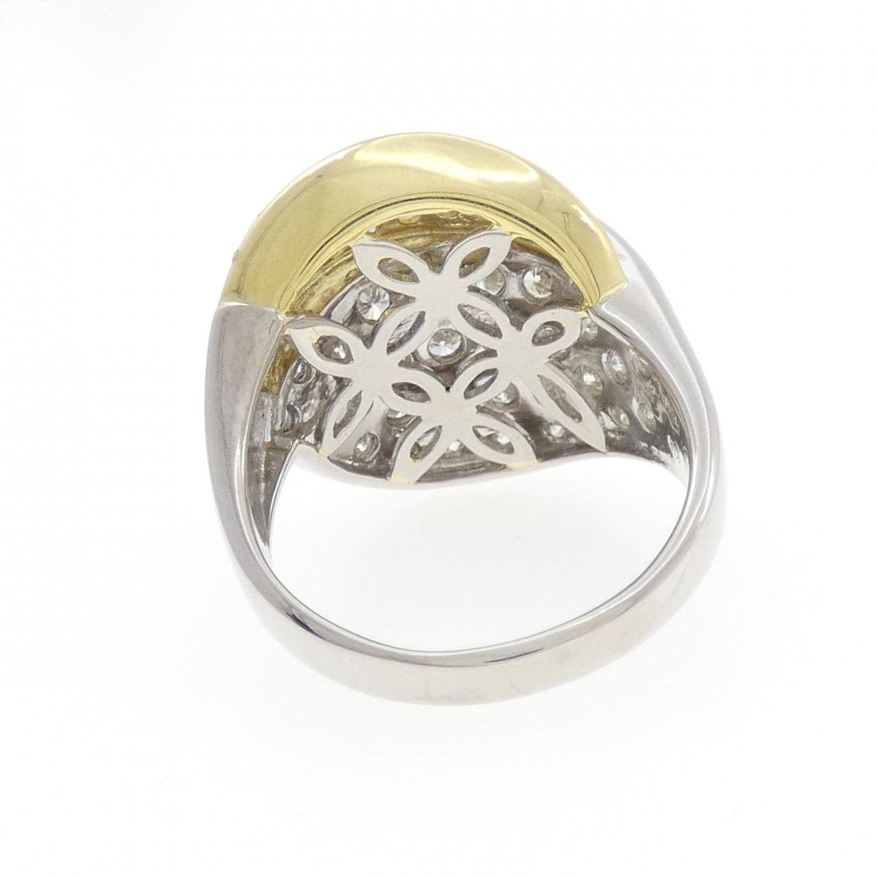 PT900/K18YG パヴェ ダイヤモンド リング 2.15CT