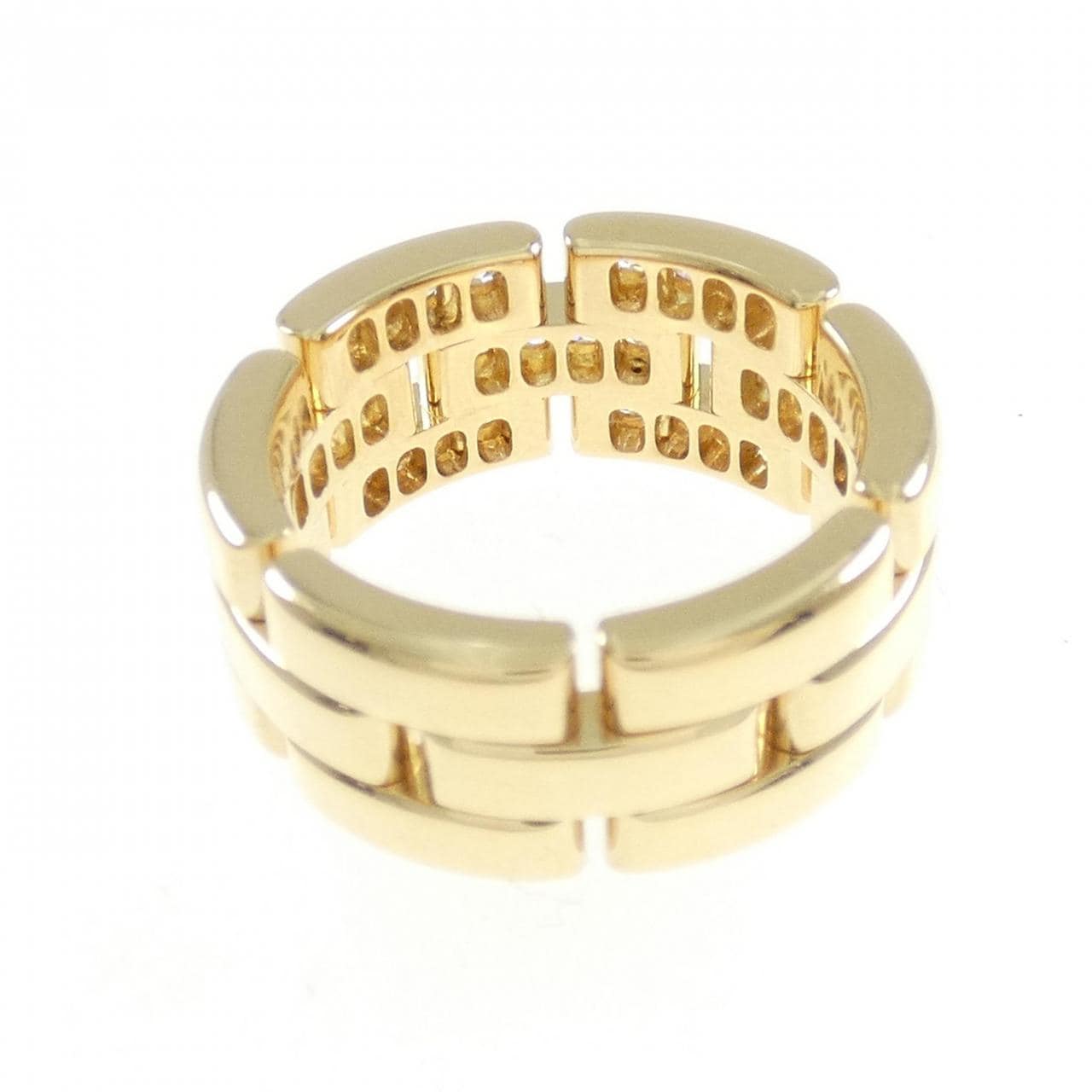 Cartier Maillon panthère half diamond ring