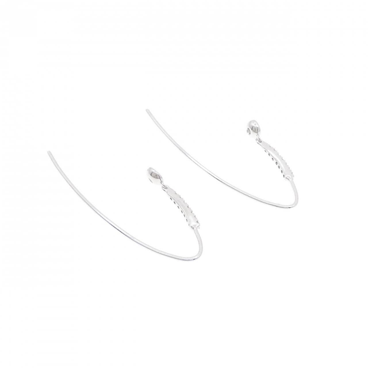 K18WG ダイヤモンド ピアス 0.29CT