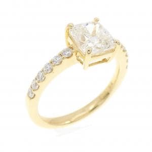【リメイク】K18YG ダイヤモンド リング 1.503CT I VS1 ファンシーカット