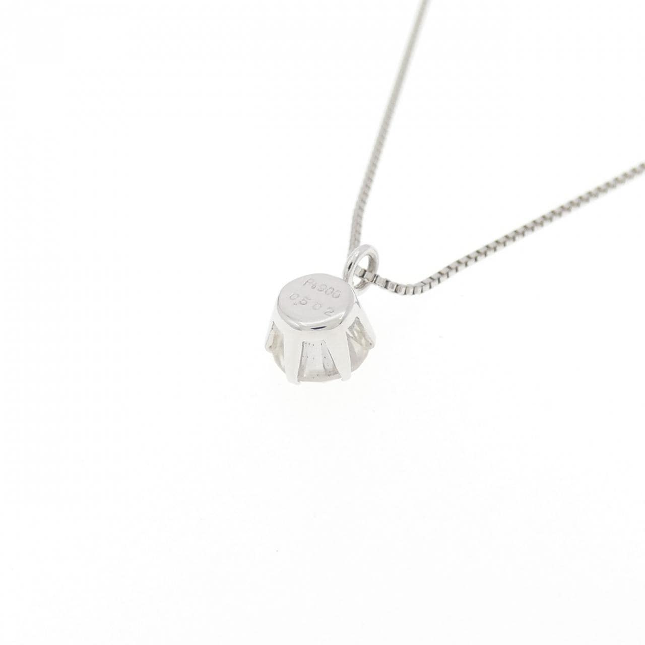 PT900/PT850 ソリティア ダイヤモンド ネックレス 0.502CT