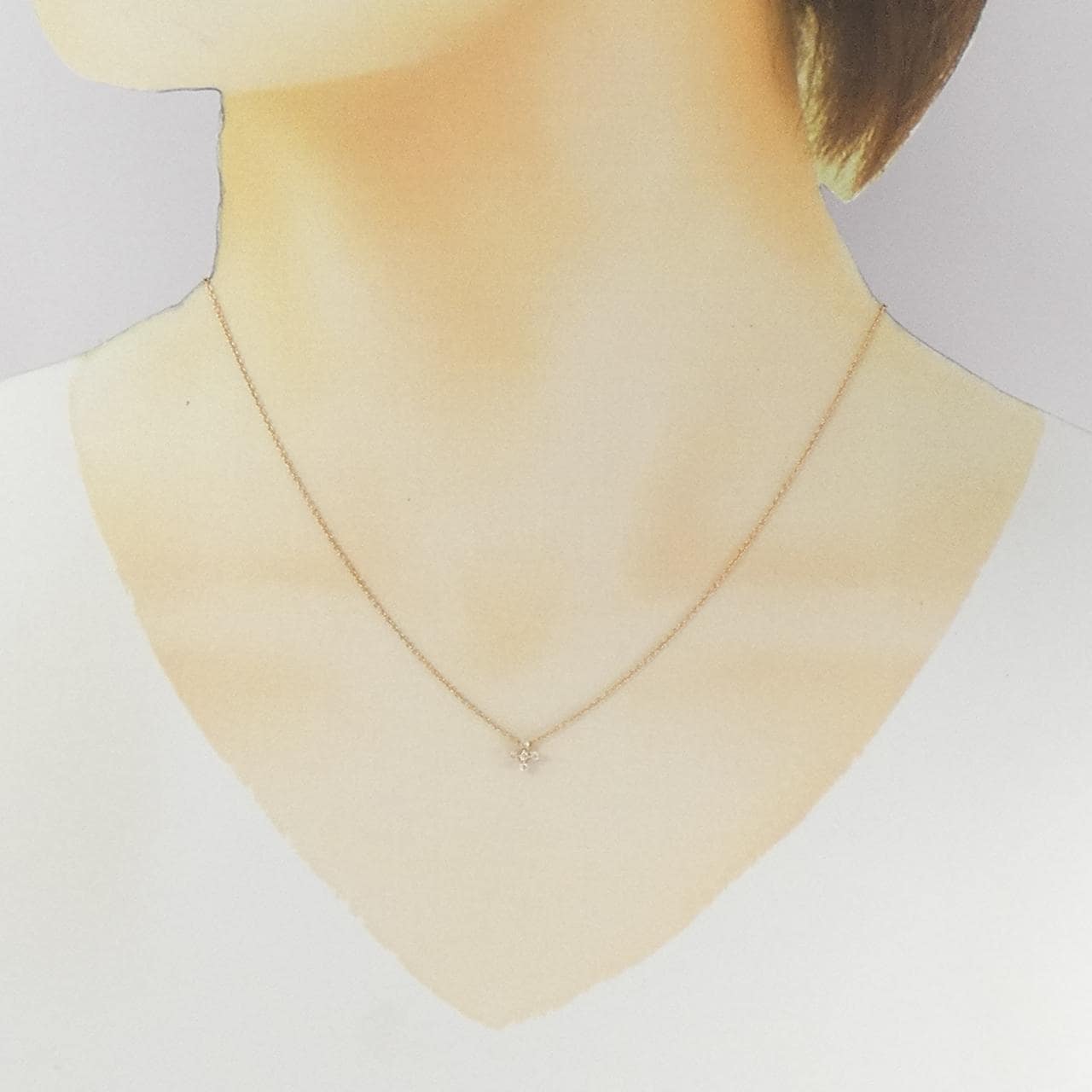 K10PG ダイヤモンド ネックレス