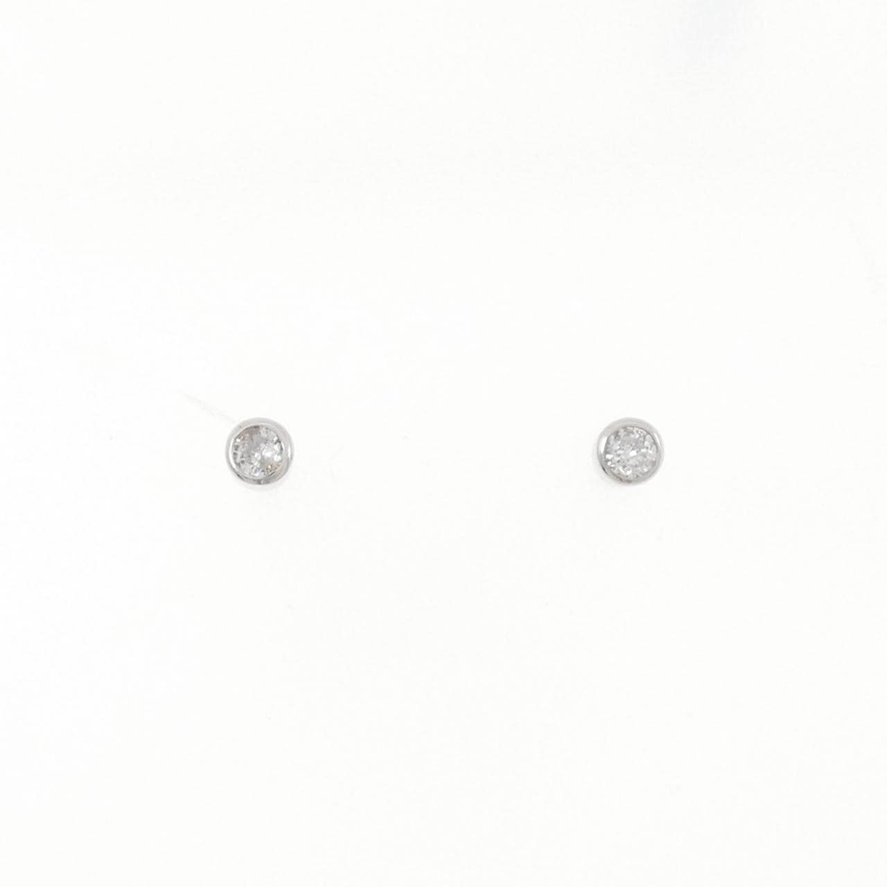 PT900 ダイヤモンド ピアス 0.10CT