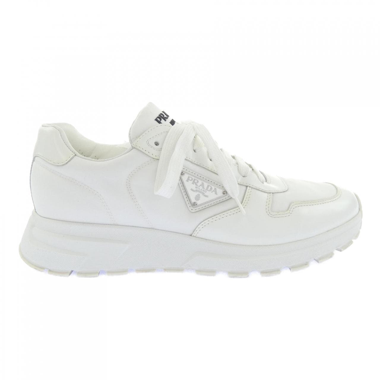 プラダ PRADA ブラッシュドレザースニーカ- 2EE369 トライアングルロゴ スニーカー