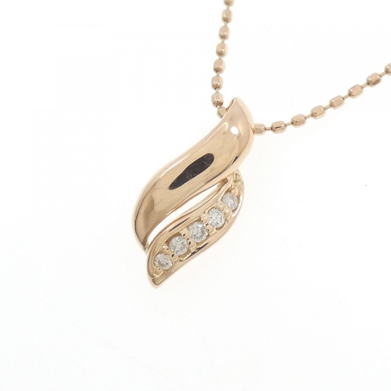 K18PG ダイヤモンド ネックレス 0.04CT