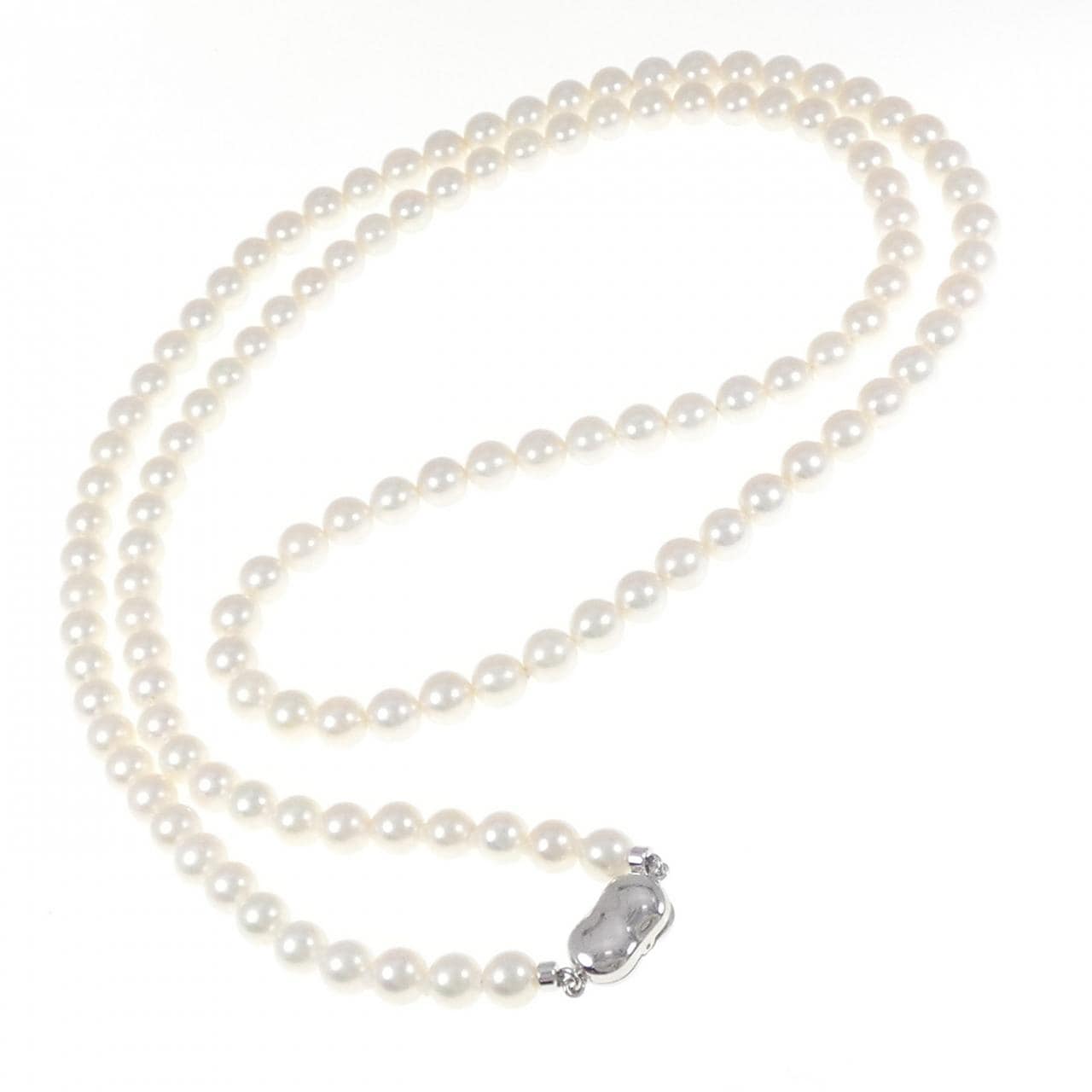 シルバークラスプ アコヤパール ネックレス 6-6.5mm