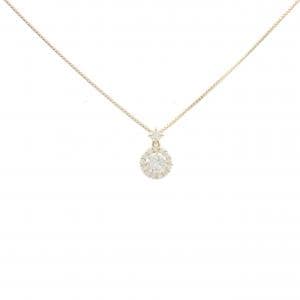 [BRAND NEW] K18YG Diamond Necklace 0.385CT H SI2 Good
