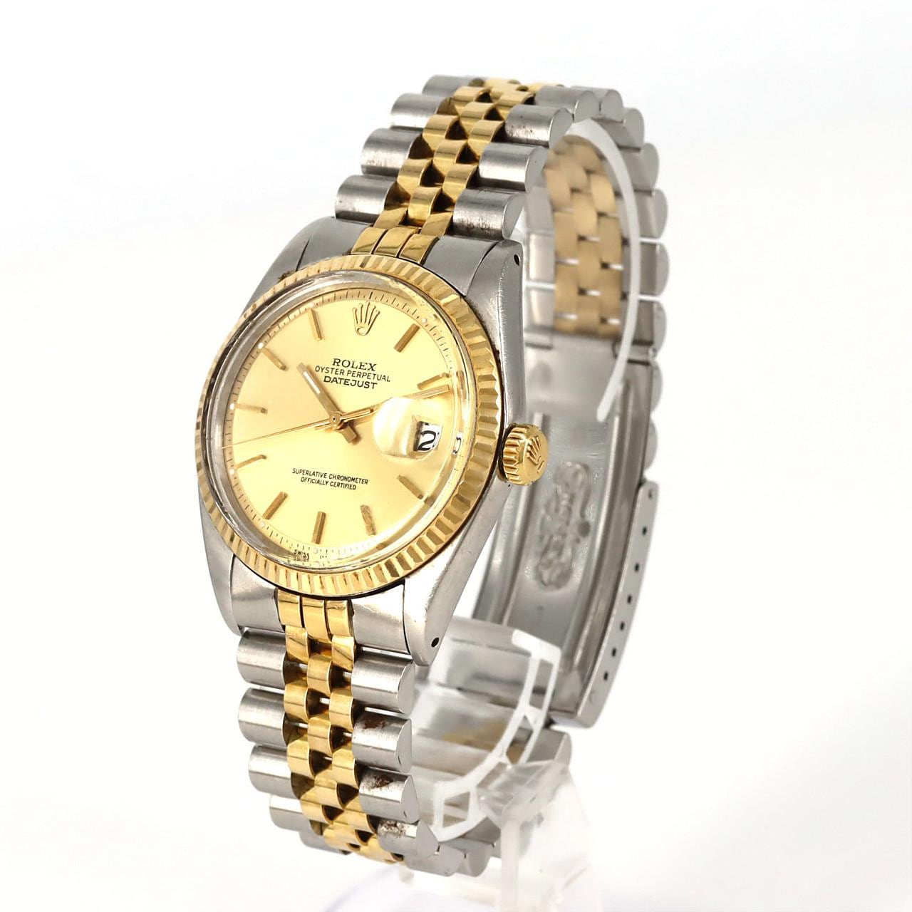 【ノーメンテナンス還元価格】ロレックス デイトジャスト 1601 SSxYG 自動巻