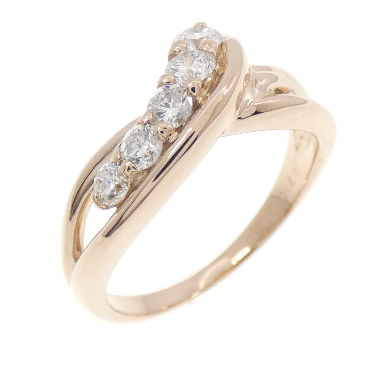 K18PG ダイヤモンド リング 0.40CT
