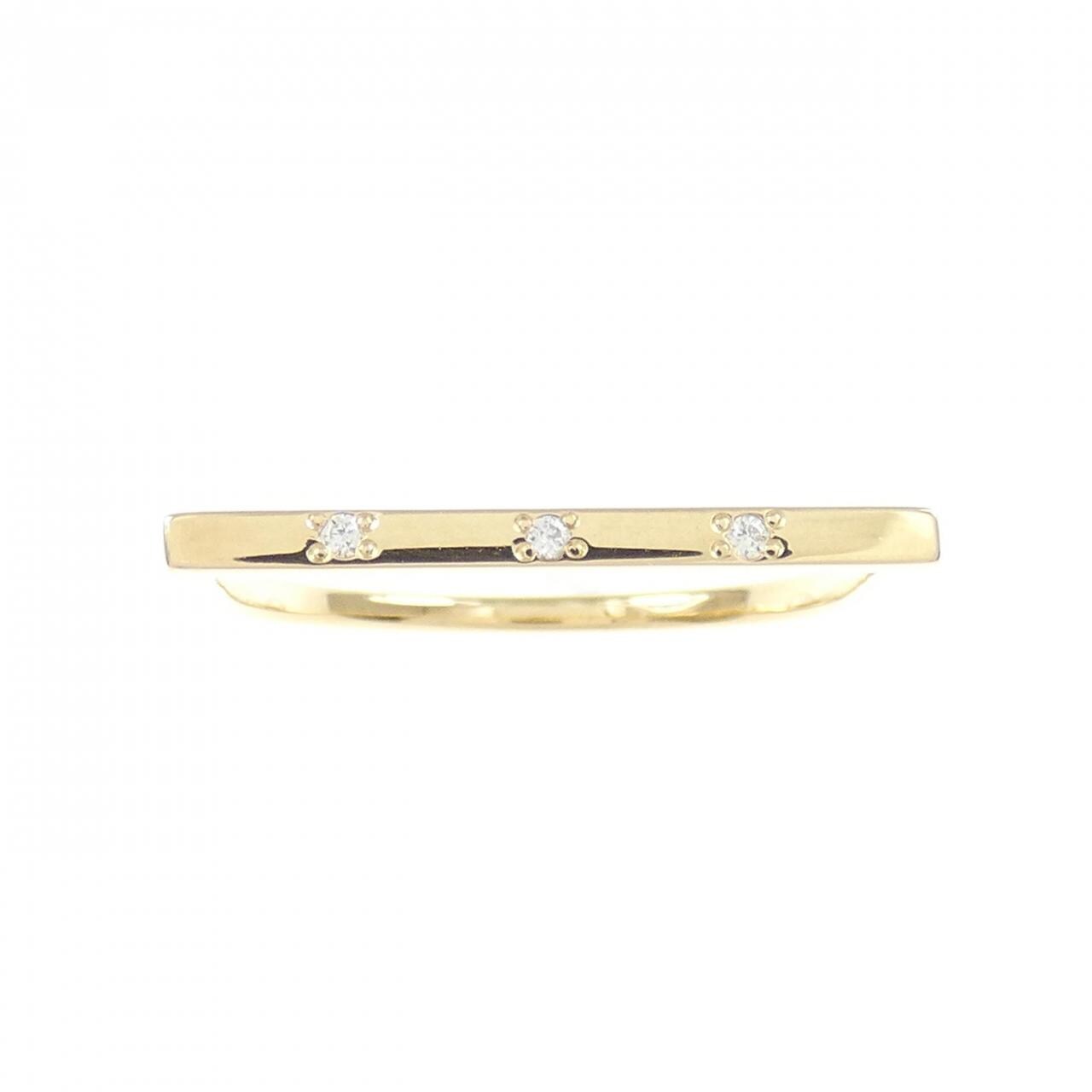 K18YG Diamond ring