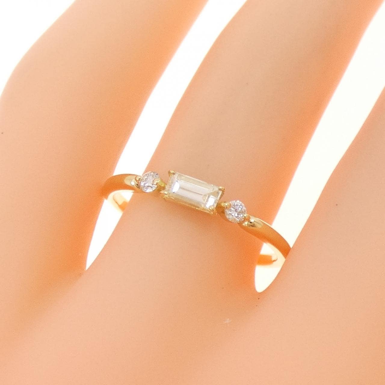 K18YG ダイヤモンド リング 0.25CT