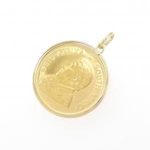 K18YG(枠) コイン ペンダント