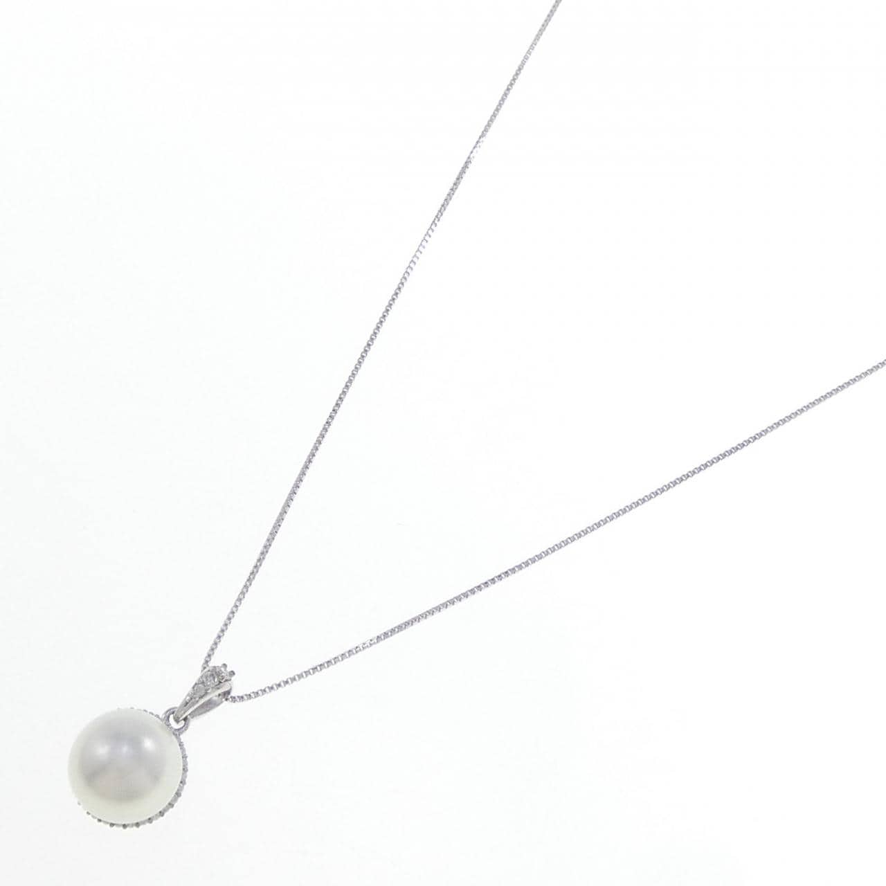 14KWG/K18WG アコヤパール ネックレス 8.4mm