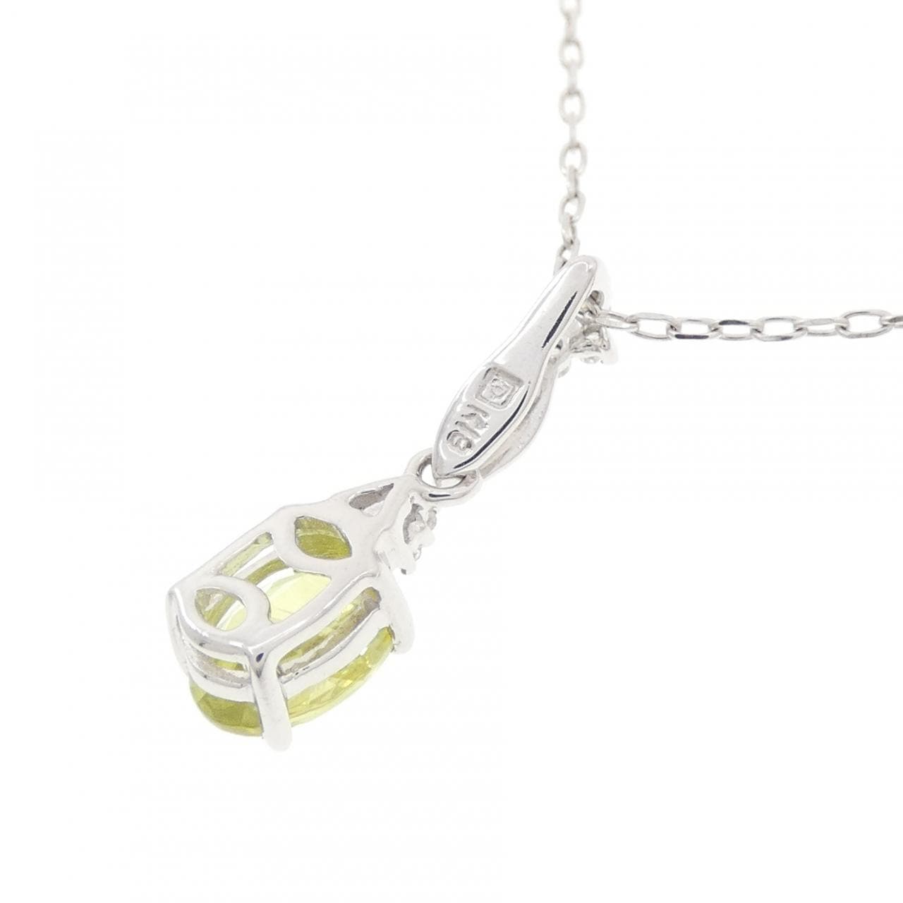 K18WG スフェーン ネックレス