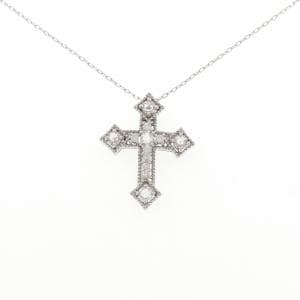 PT900/PT850 クロス ダイヤモンド ネックレス 0.61CT