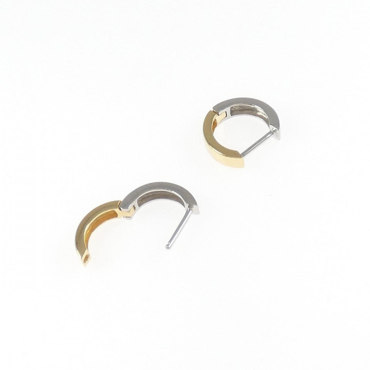 K18YG/PT900 フープ ピアス