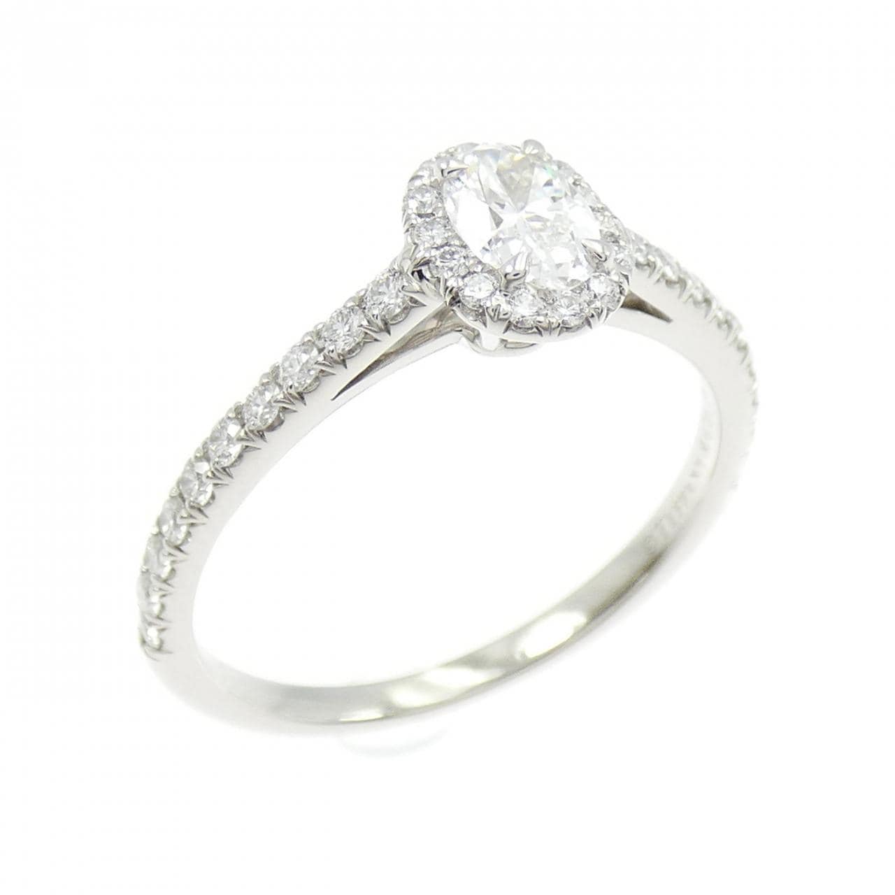 ティファニー ソレスト オーバル リング 0.27CT E VVS1 オーバルカット