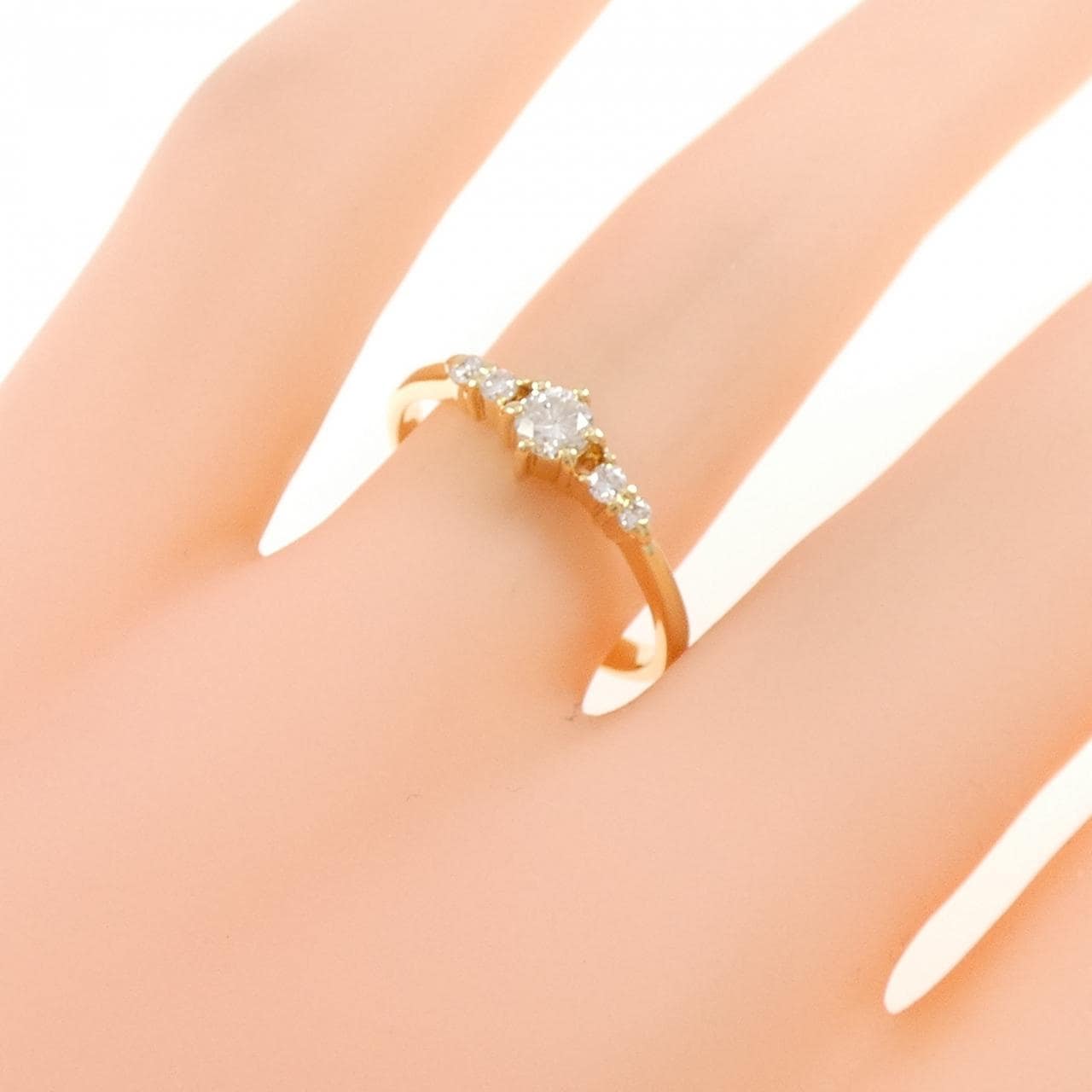 K18YG ダイヤモンド リング 0.22CT