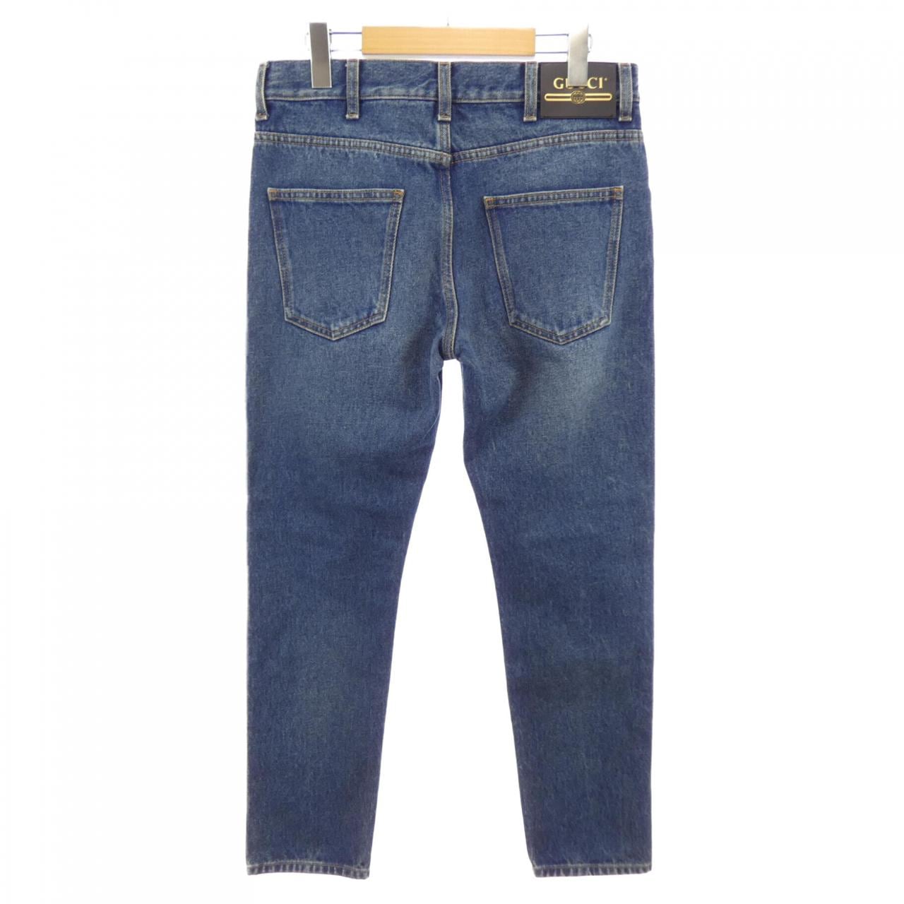 グッチ GUCCI ウォッシュドデニムテーパードパンツ 408637 XDBBQ ジーンズ