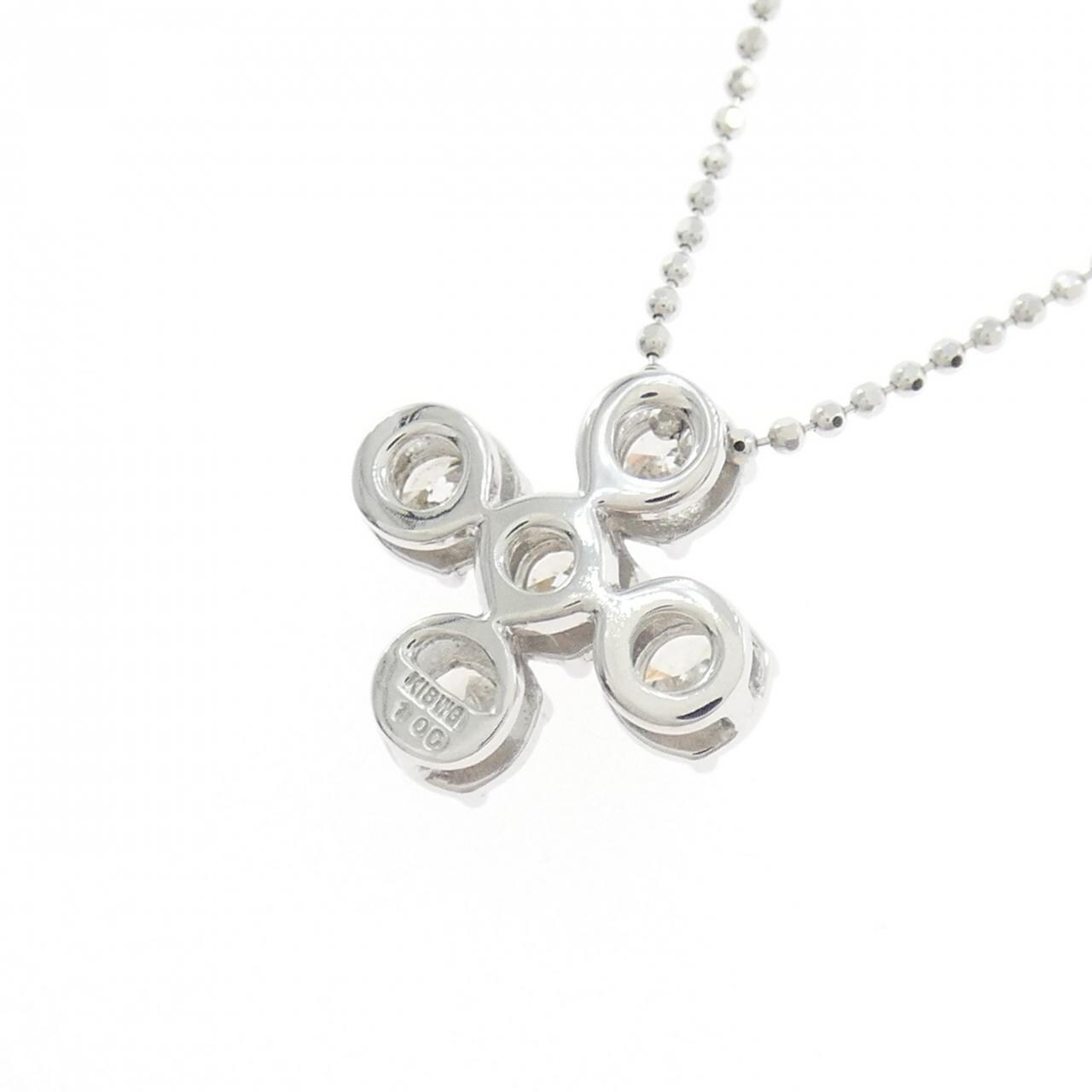 K18WG ダイヤモンド ネックレス 1.00CT