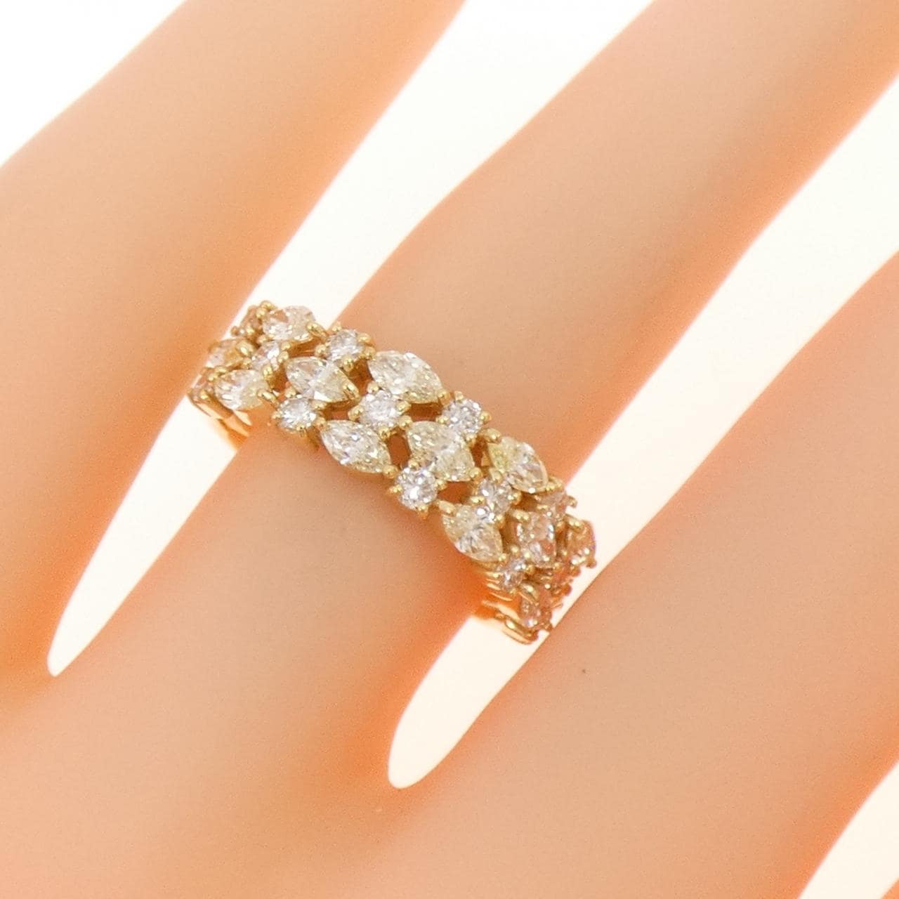 K18YG ダイヤモンド リング 0.78CT