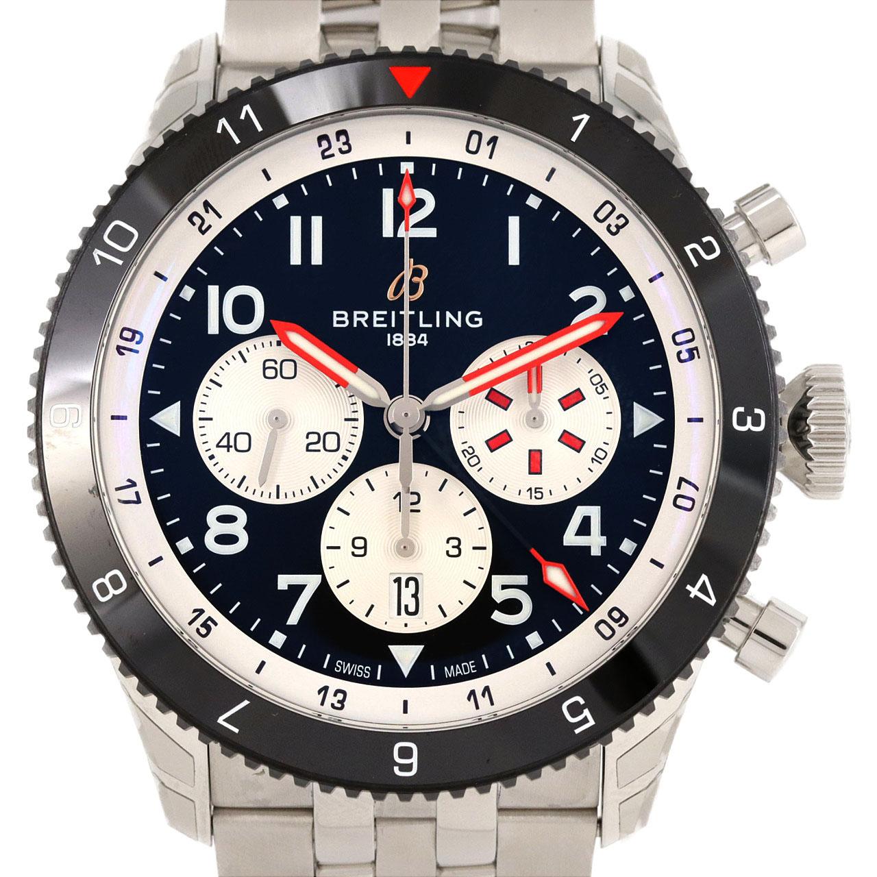 [新品] BREITLING Super Avi B04 计时码表 GMT46 Mosquito YB0445/YB04451A1B1A1 SS自动上弦