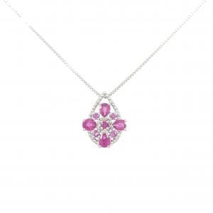 PT ルビー ネックレス 0.50CT
