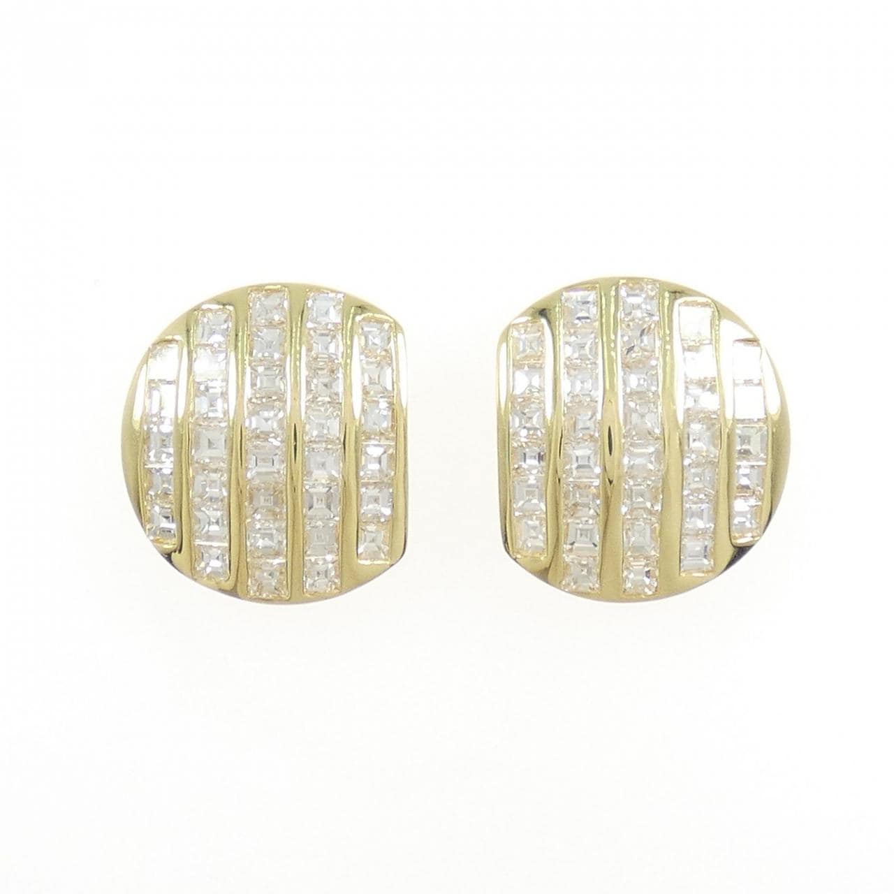 K18YG ダイヤモンド ピアス