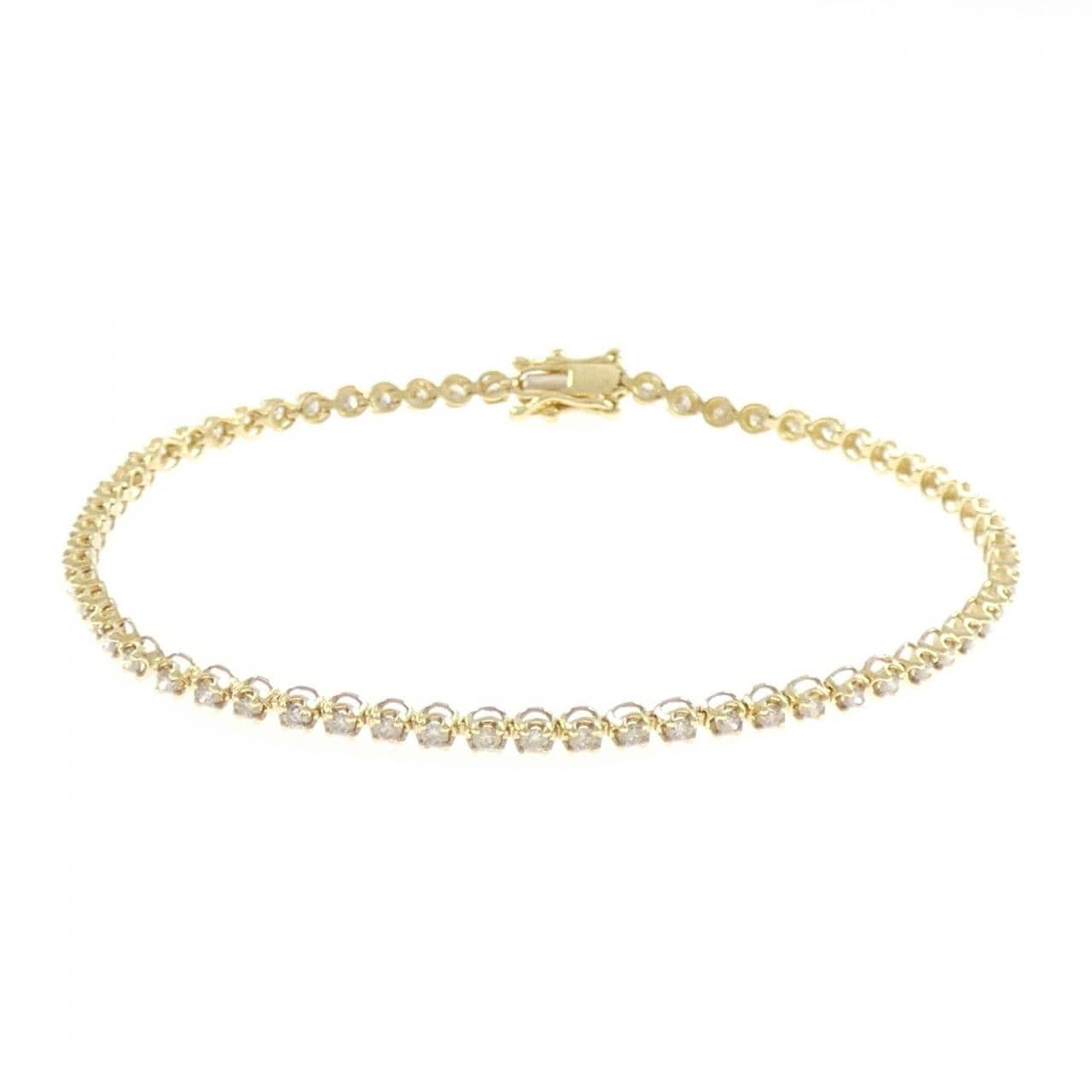 K18YG ダイヤモンド ブレスレット 1.00CT