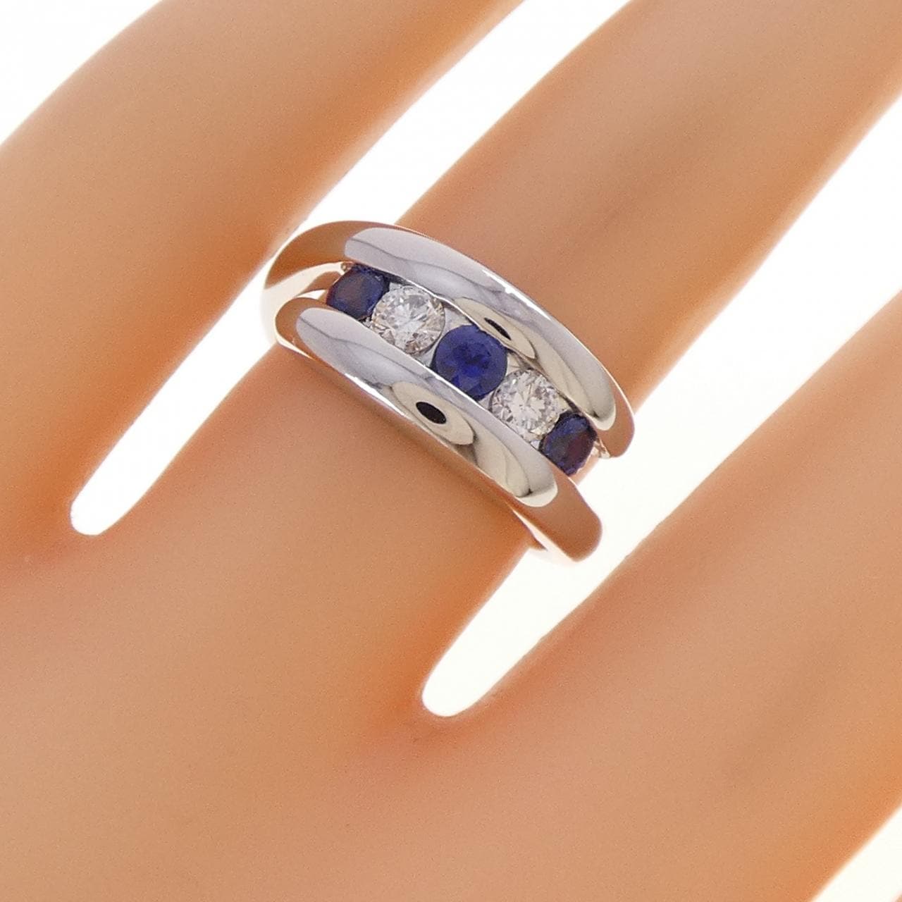 PT900 サファイヤ リング 0.36CT