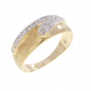 K18YG/K18WG ダイヤモンド リング 0.09CT