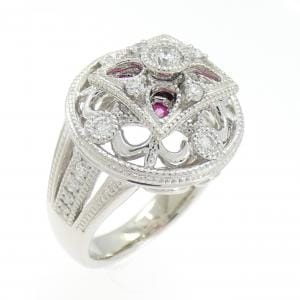 PT900 ルビー リング 0.16CT