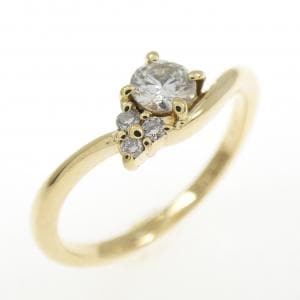 K18YG ダイヤモンド リング 0.155CT