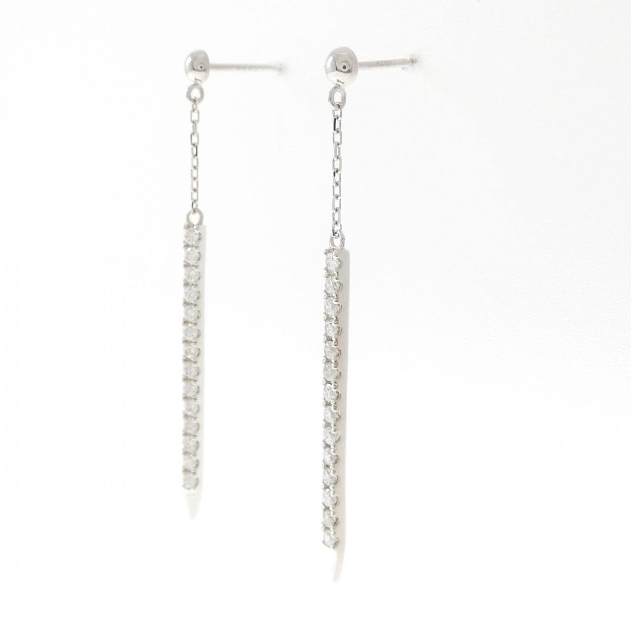 K18WG ダイヤモンド ピアス 0.40CT