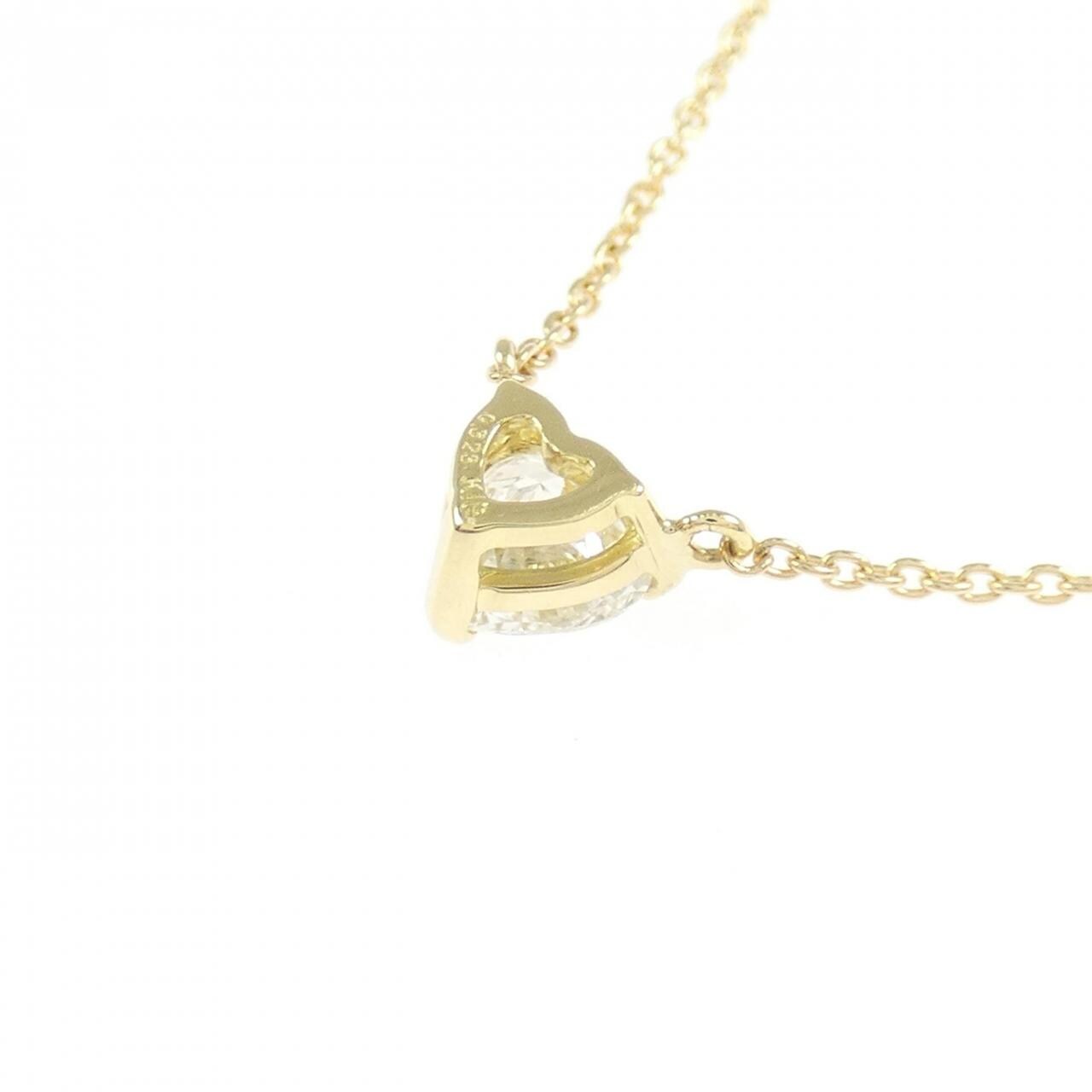 【リメイク】K18YG ダイヤモンド ネックレス 0.323CT H SI1 ハートシェイプ