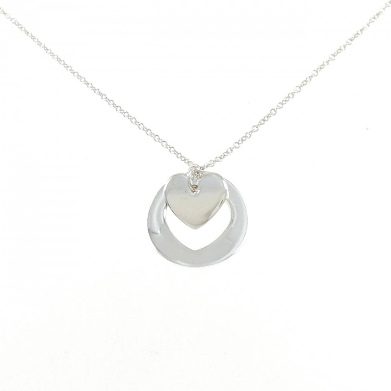 TIFFANY double stencil heart necklace