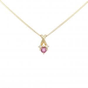 K18YG ルビー ネックレス