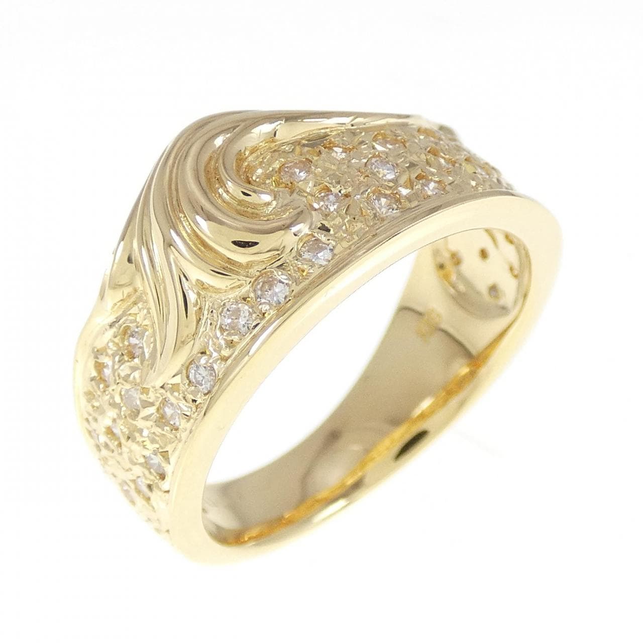 K18YG ダイヤモンド リング 0.37CT