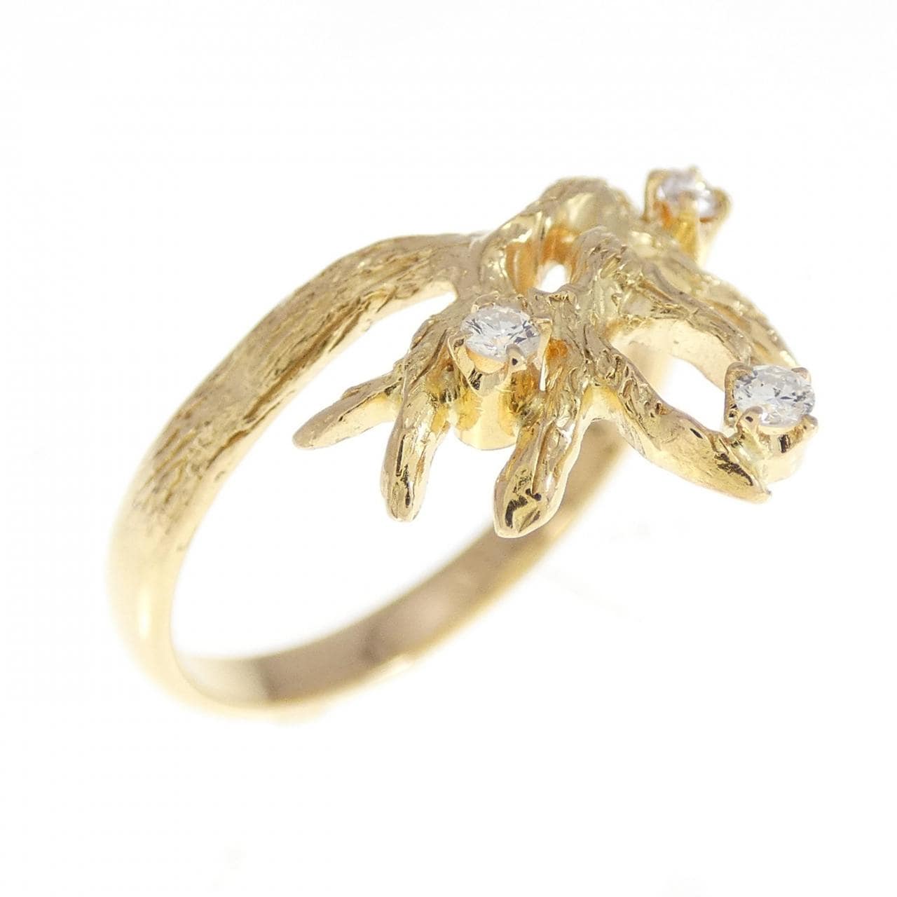 K18YG ダイヤモンド リング 0.07CT