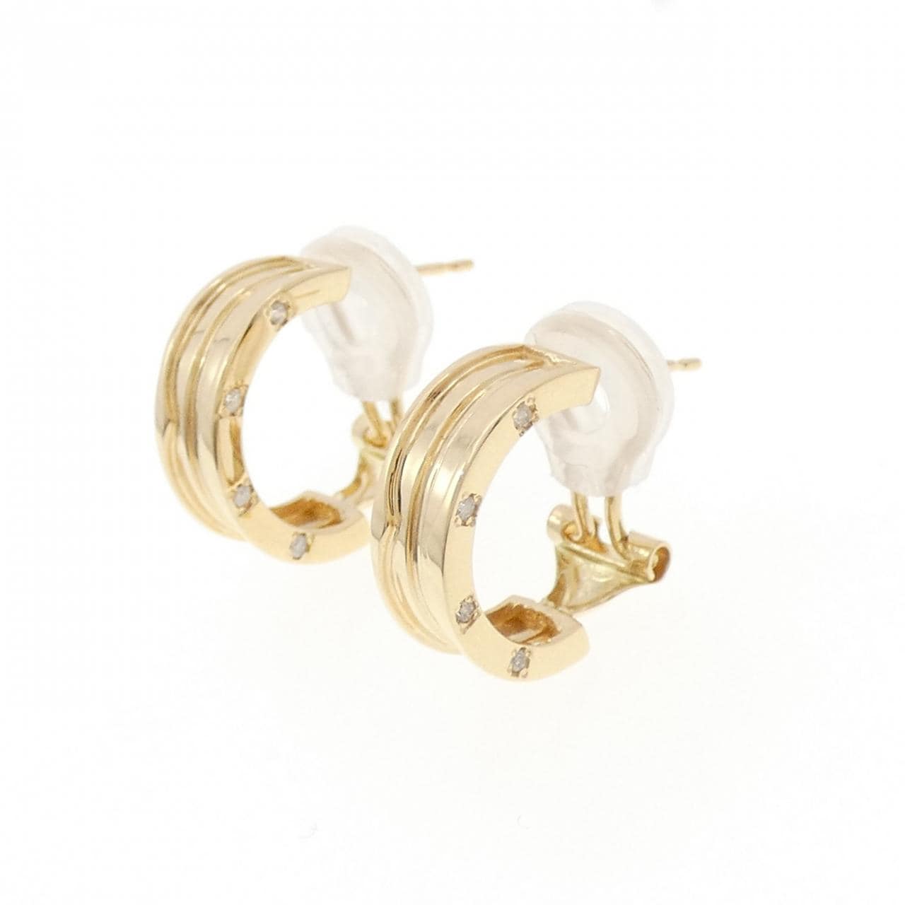 K18YG ダイヤモンド ピアス 0.08CT