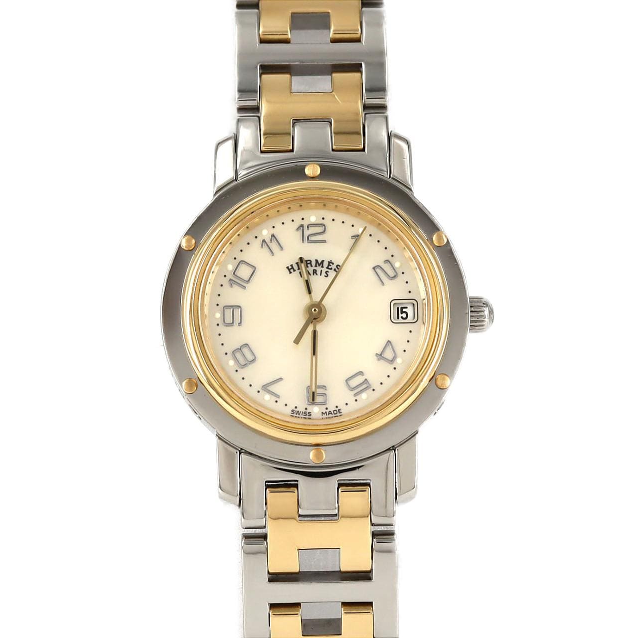 エルメス クリッパーナクレ コンビ CL4.220 SSxGP クォーツ